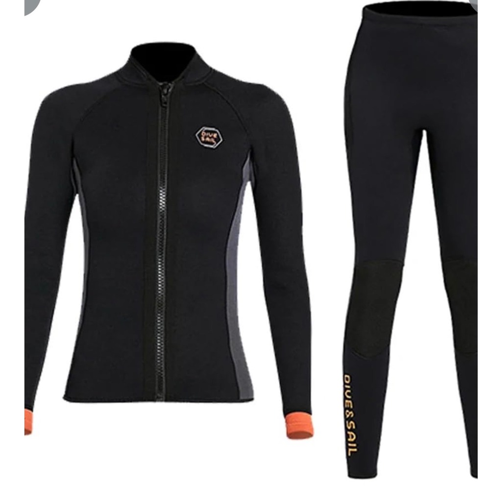 Dive & Sail Wetsuit Pants XXXL shirt XXL Black NewNeoprene Scuba Diving Leggings